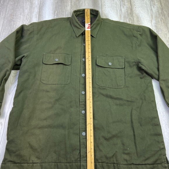 VINTAGE Anchor Blue Jacket Mens XL Green Full Zip Quilted Lined WorkWear Men * - Picture 7 of 15